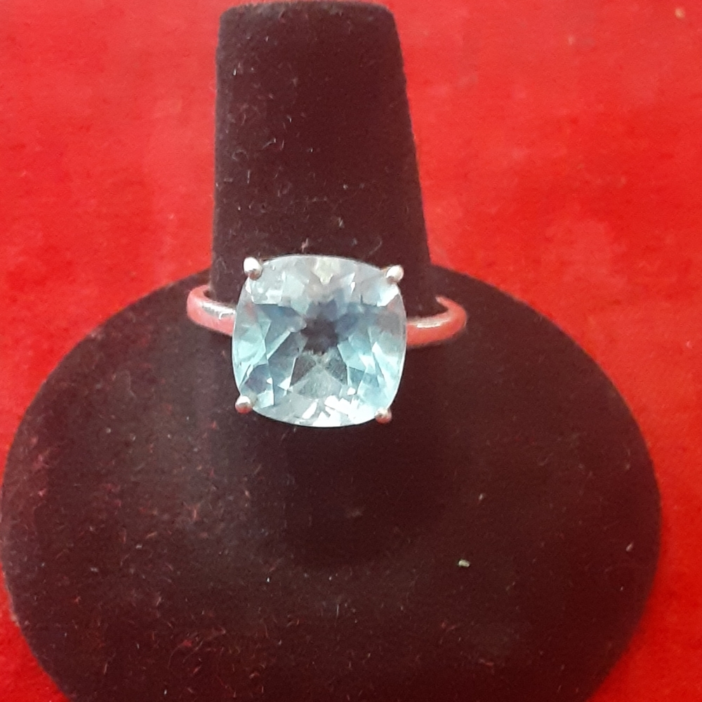 Blue topaz 92.5 ring size 8